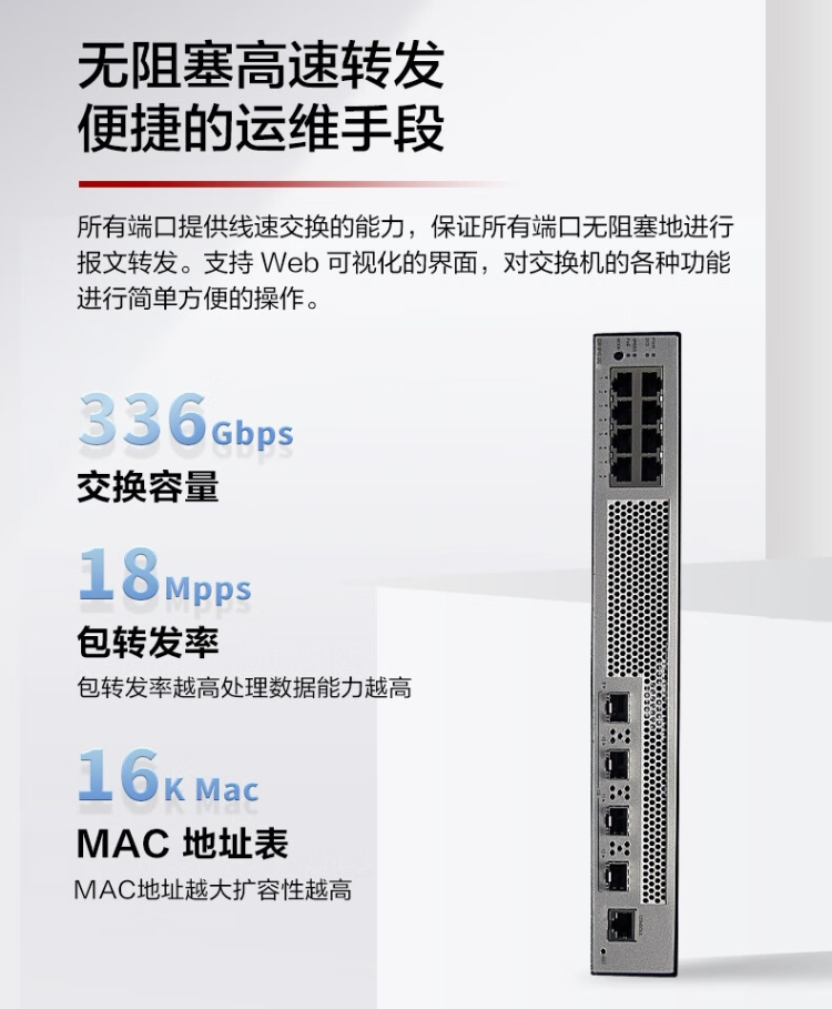 華為 8口千兆POE網管企業(yè)級交換機