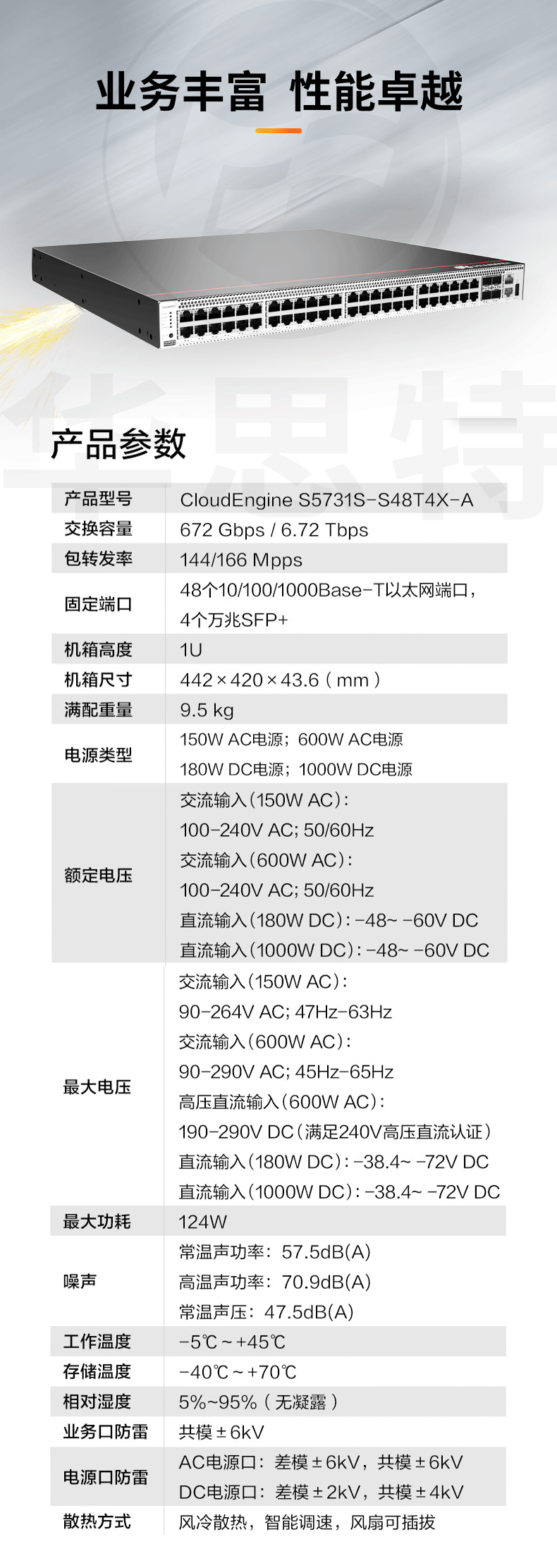 華為 S5731S-S48T4X-A 企業(yè)級交換機(jī)